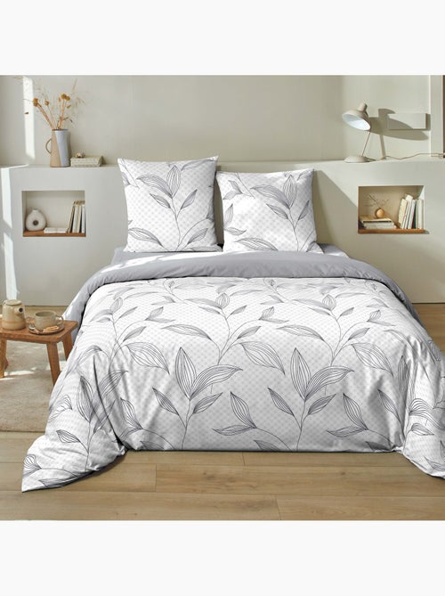 Parure housse de couette 100 % coton mikano - Kiabi