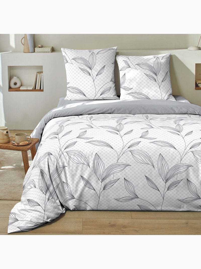 Parure housse de couette 100 % coton mikano Multicolore - Kiabi