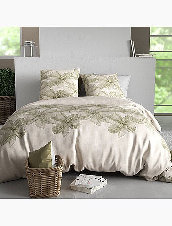 Parure housse de couette 100 % coton mila
