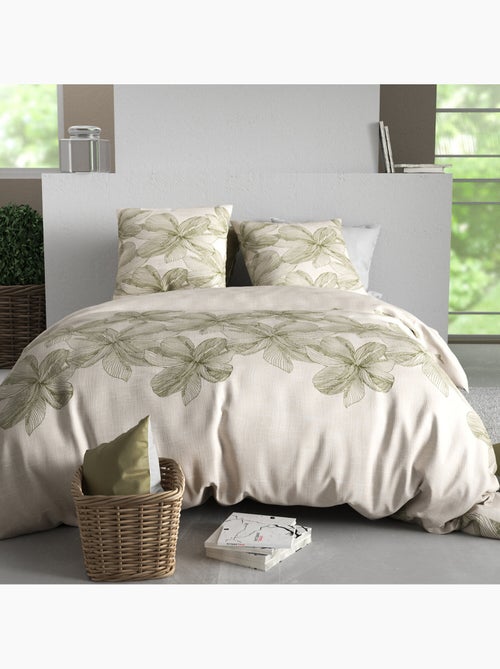 Parure housse de couette 100 % coton mila - Kiabi