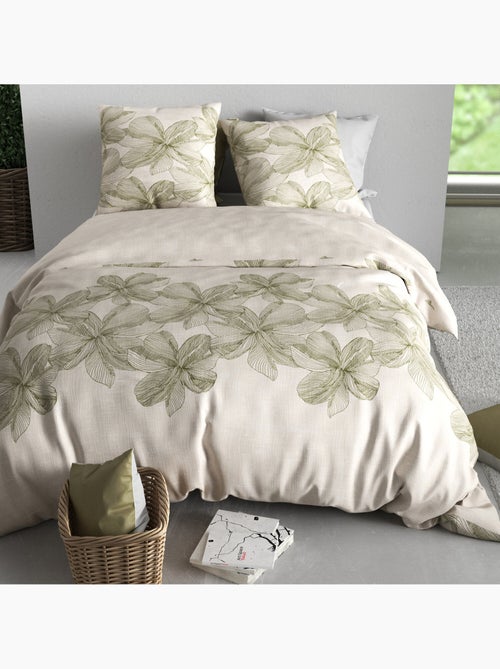 Parure housse de couette 100 % coton mila - Kiabi