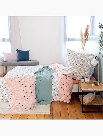 Parure housse de couette 100 % coton mille