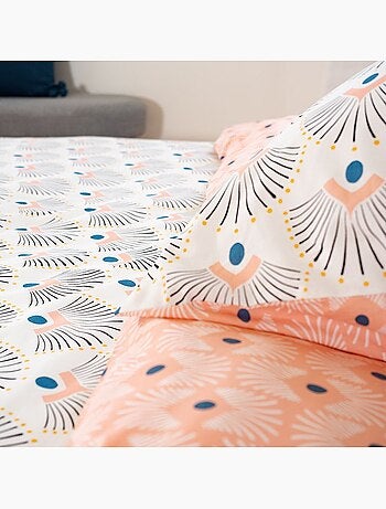Parure housse de couette 100 % coton mille