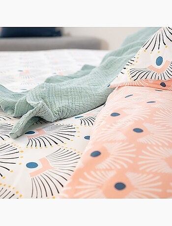 Parure housse de couette 100 % coton mille
