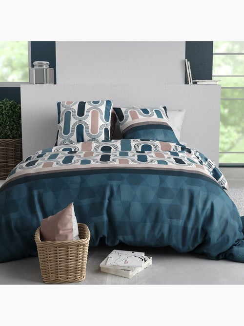 Parure housse de couette 100 % coton mistri - Kiabi