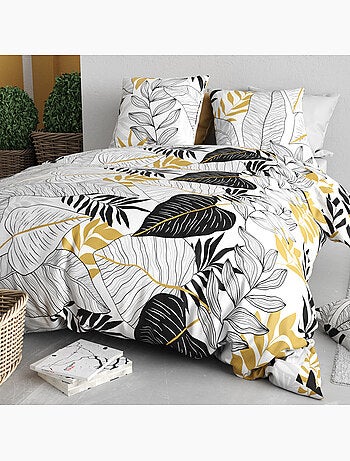 Parure housse de couette 100 % coton moana