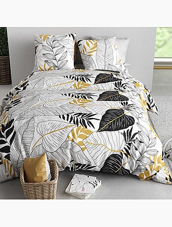 Parure housse de couette 100 % coton moana