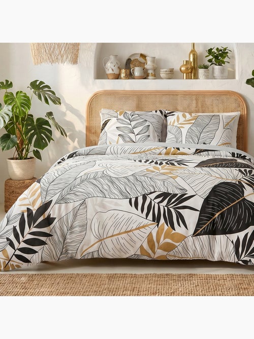 Parure housse de couette 100 % coton moana - Kiabi