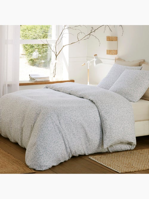 Parure housse de couette 100 % coton murmure - Kiabi Parure housse de couette 100 % coton murmure - Kiabi