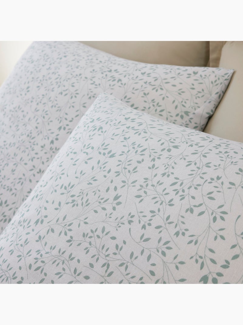 Parure housse de couette 100 % coton murmure Multicolore - Kiabi