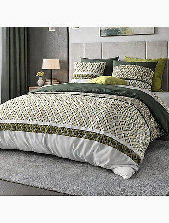 Parure housse de couette 100 % coton nayaa