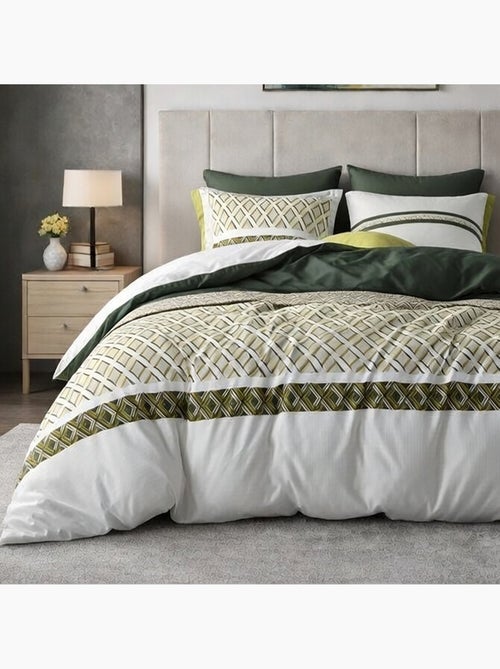 Parure housse de couette 100 % coton nayaa - Kiabi Parure housse de couette 100 % coton nayaa - Kiabi