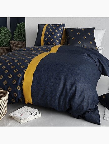 Parure housse de couette 100 % coton nil
