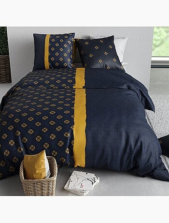 Parure housse de couette 100 % coton nil