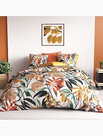 Parure housse de couette 100 % coton ninon