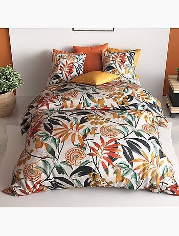 Parure housse de couette 100 % coton ninon