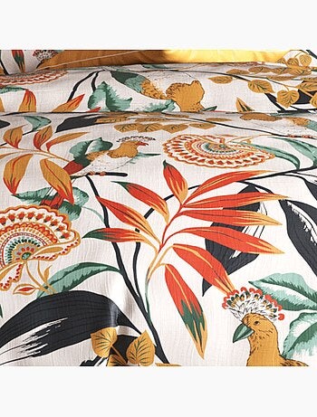 Parure housse de couette 100 % coton ninon