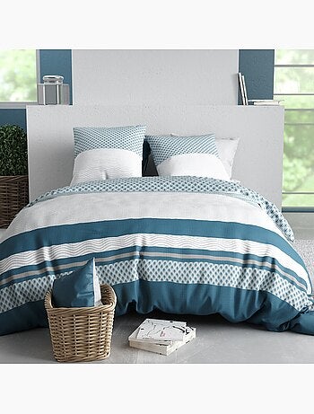 Parure housse de couette 100 % coton nocturne