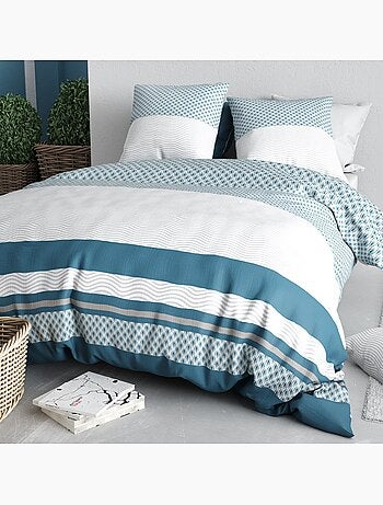Parure housse de couette 100 % coton nocturne