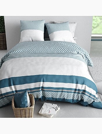 Parure housse de couette 100 % coton nocturne