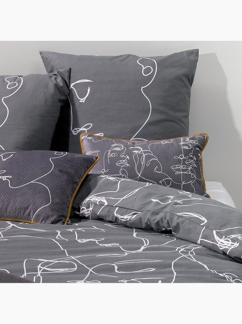 Parure housse de couette 100 % coton nymphea - Kiabi Parure housse de couette 100 % coton nymphea - Kiabi