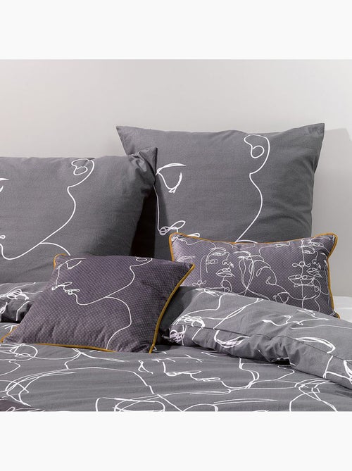 Parure housse de couette 100 % coton nymphea - Kiabi Parure housse de couette 100 % coton nymphea - Kiabi