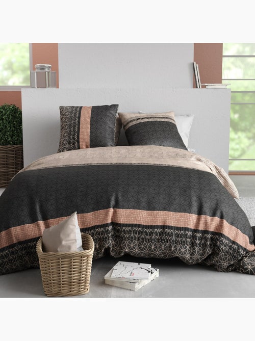 Parure housse de couette 100 % coton obsi - Kiabi Parure housse de couette 100 % coton obsi - Kiabi