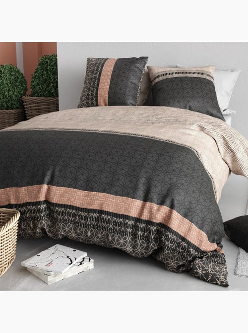 Parure housse de couette 100 % coton obsi - Kiabi Parure housse de couette 100 % coton obsi - Kiabi