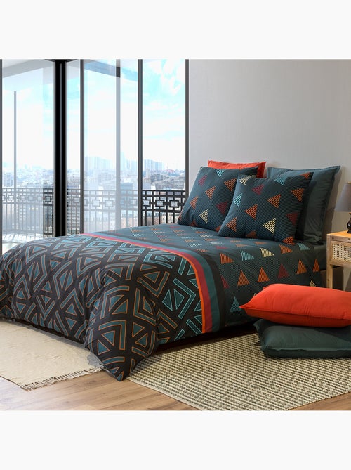 Parure housse de couette 100 % coton ocean - Kiabi Parure housse de couette 100 % coton ocean - Kiabi