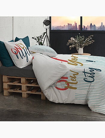 Parure housse de couette 100 % coton only