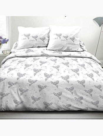 Parure housse de couette 100 % coton origasie