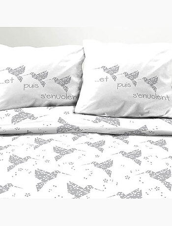 Parure housse de couette 100 % coton origasie