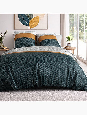 Parure housse de couette 100 % coton orus