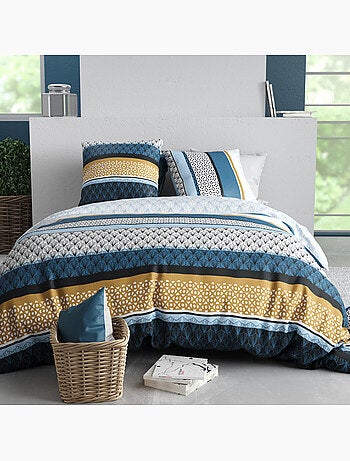 Parure housse de couette 100 % coton osis