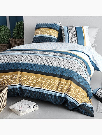 Parure housse de couette 100 % coton osis