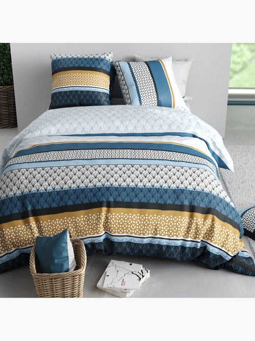 Parure housse de couette 100 % coton osis - Kiabi
