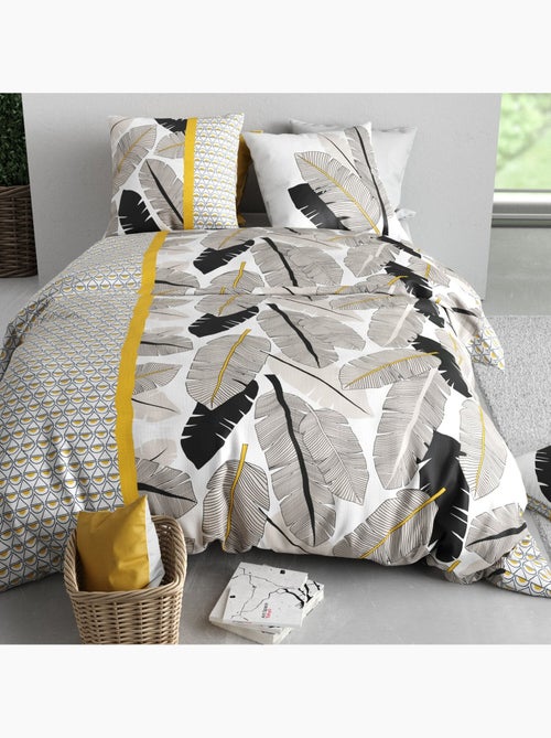 Parure housse de couette 100 % coton palmora - Kiabi Parure housse de couette 100 % coton palmora - Kiabi