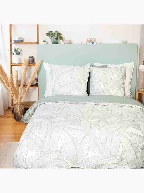 Parure housse de couette 100 % coton pampelune - Kiabi