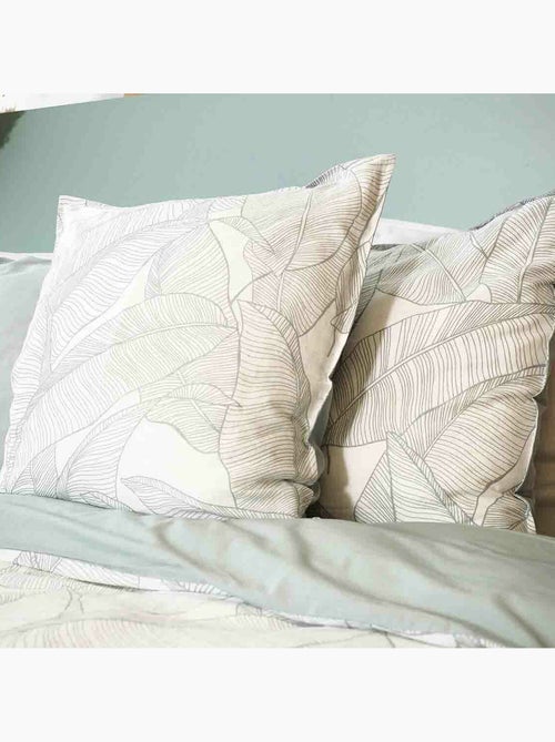 Parure housse de couette 100 % coton pampelune - Kiabi