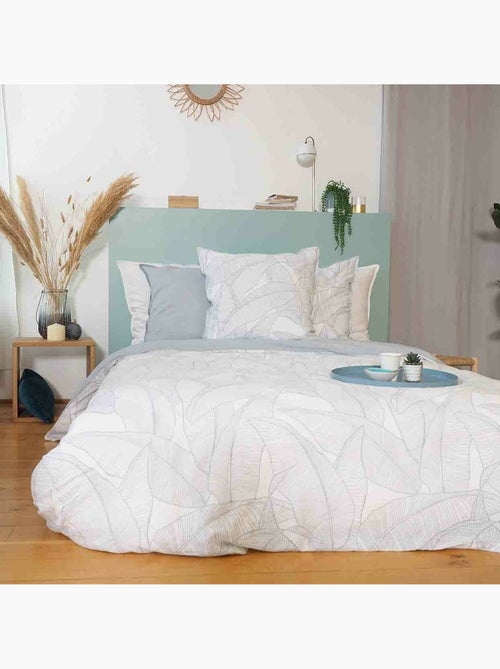 Parure housse de couette 100 % coton pampelune - Kiabi