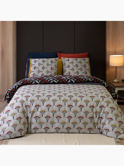 Parure housse de couette 100 % coton panka - Kiabi