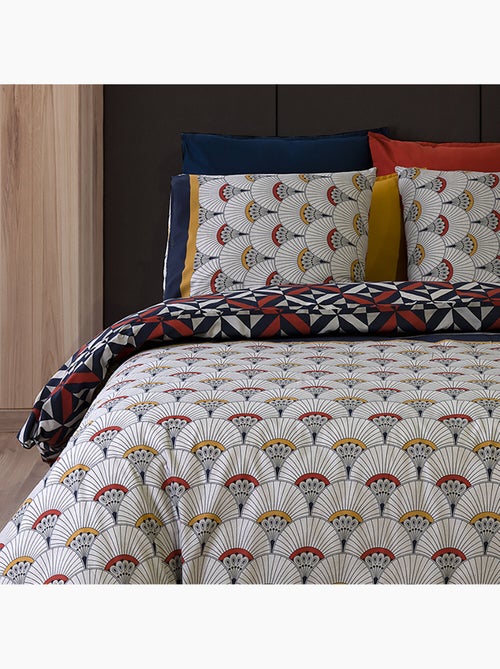 Parure housse de couette 100 % coton panka - Kiabi