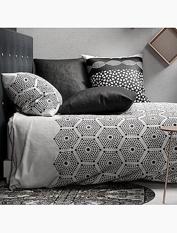 Parure housse de couette 100 % coton pavage
