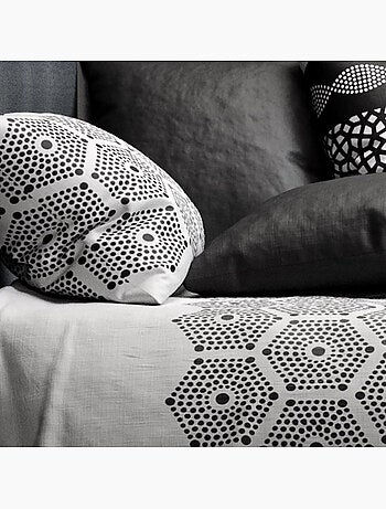Parure housse de couette 100 % coton pavage