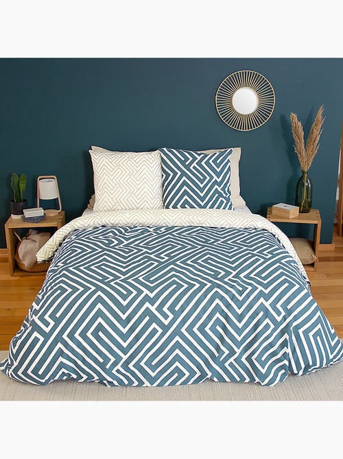 Parure housse de couette 100 % coton phosy - Kiabi
