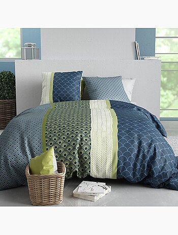 Parure housse de couette 100 % coton polo