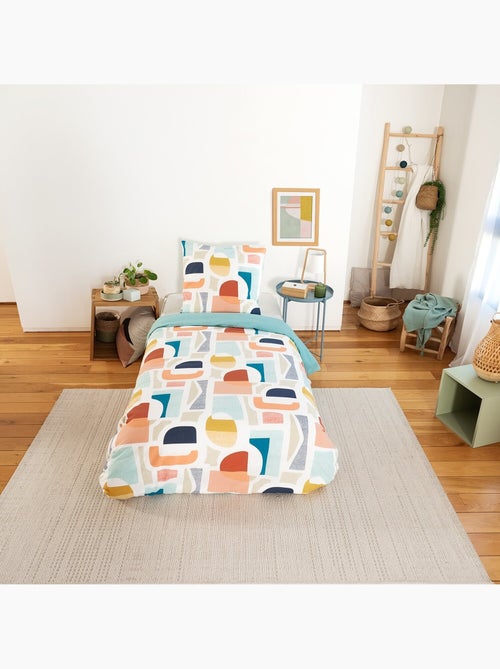 Parure housse de couette 100 % coton polyester colors - Kiabi