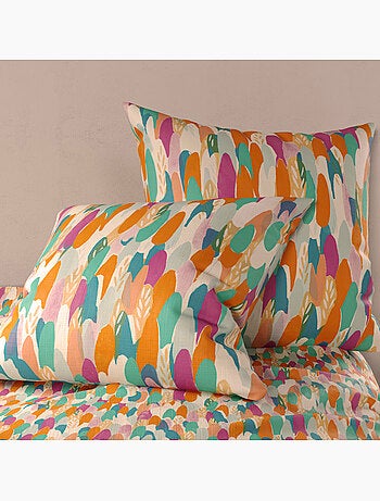 Parure housse de couette 100 % coton poppy