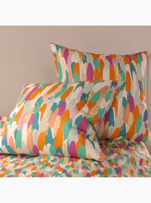 Parure housse de couette 100 % coton poppy - Kiabi