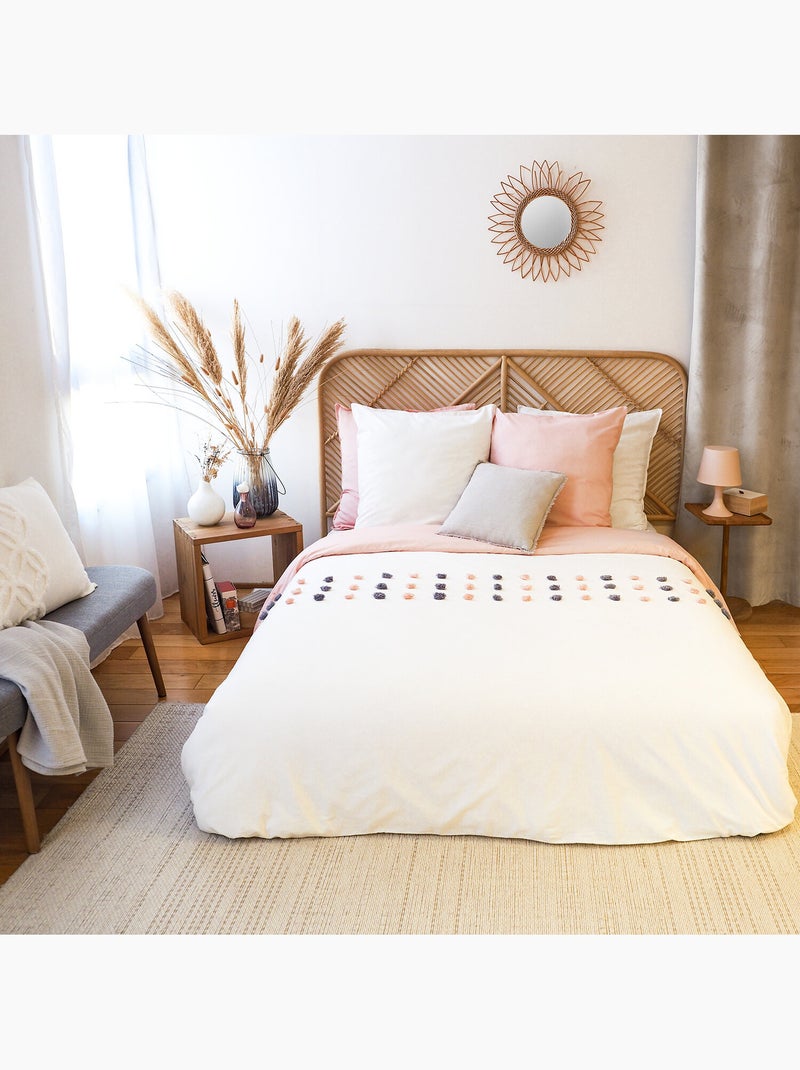 Parure housse de couette 100 % coton poupie Gris - Kiabi